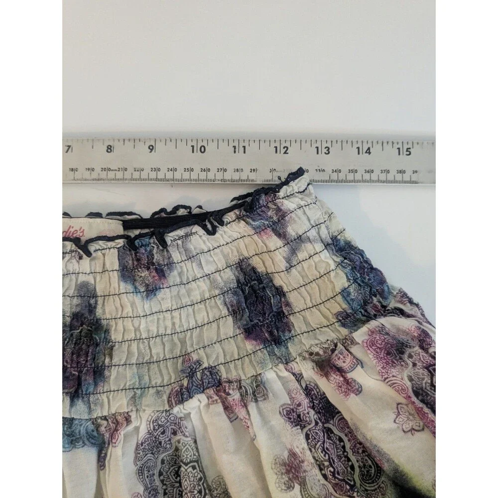 Tie Dye Boho Fairy Skirt 100% cotton‎ lined Size Juniors Med festival Candies